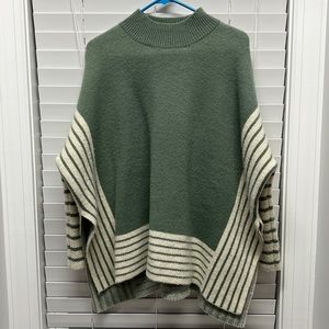 Oversized poncho sweater